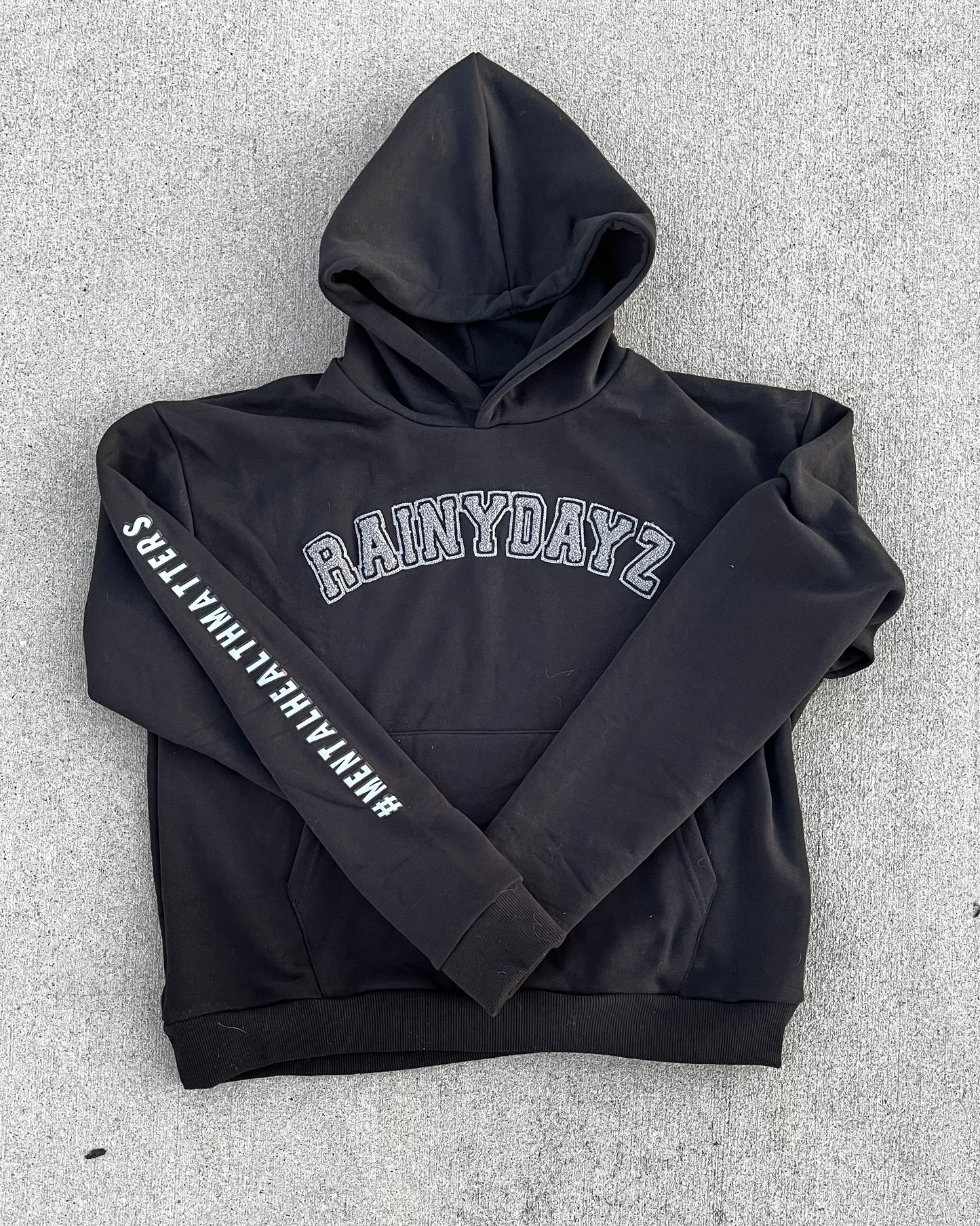 Black Varsity Hoodie
